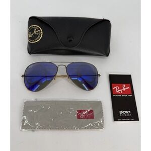 Ray-Ban RB3025 167/68 58-14 Aviator - Bronze Copper/Violet Mirror 58mm